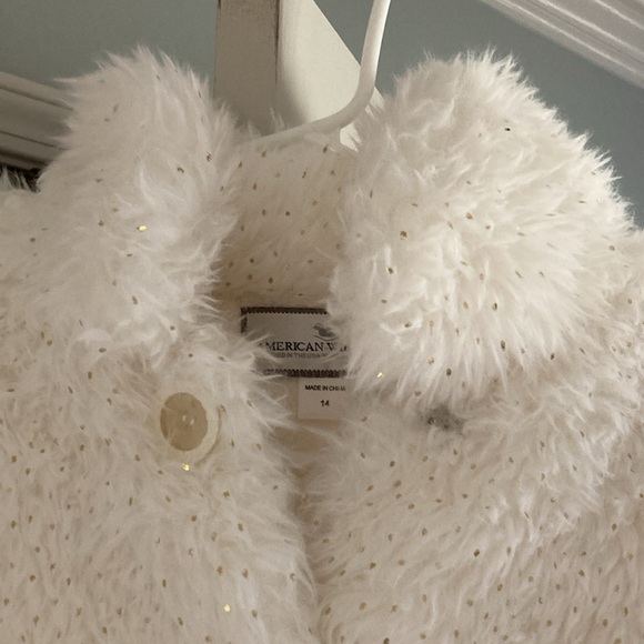 Girls American Widgeon Fur Coat size 14 - Picture 2 of 4
